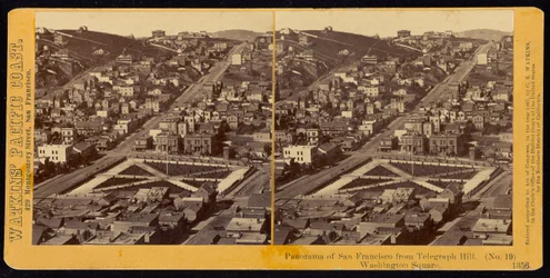 Panorama von San Francisco vom Telegraph Hill, Washington Square